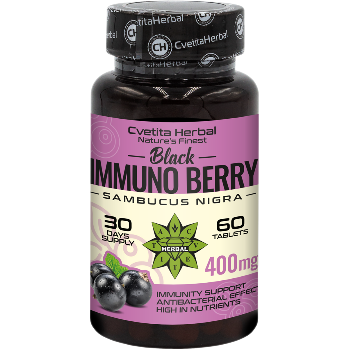 Fekete Bodza Kivonat - Black Immuno Berry (60 tabletta)