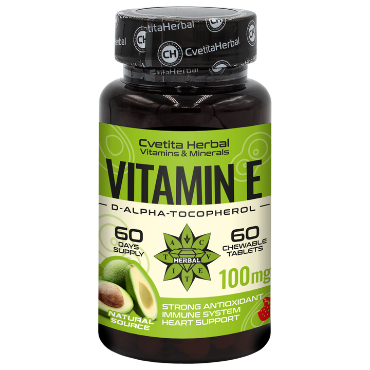 E-vitamin - Rágótabletta (60 tabletta x 100 mg)