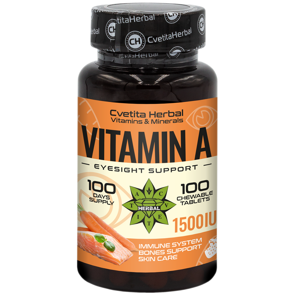 A-vitamin - Rágótabletta (100 tabletta 1500 IU)
