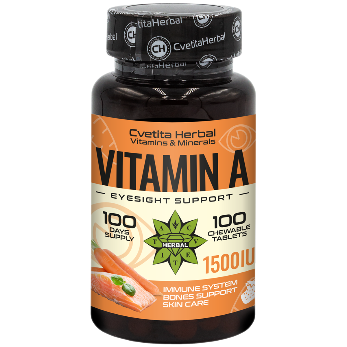 A-vitamin - Rágótabletta (100 tabletta 1500 IU)