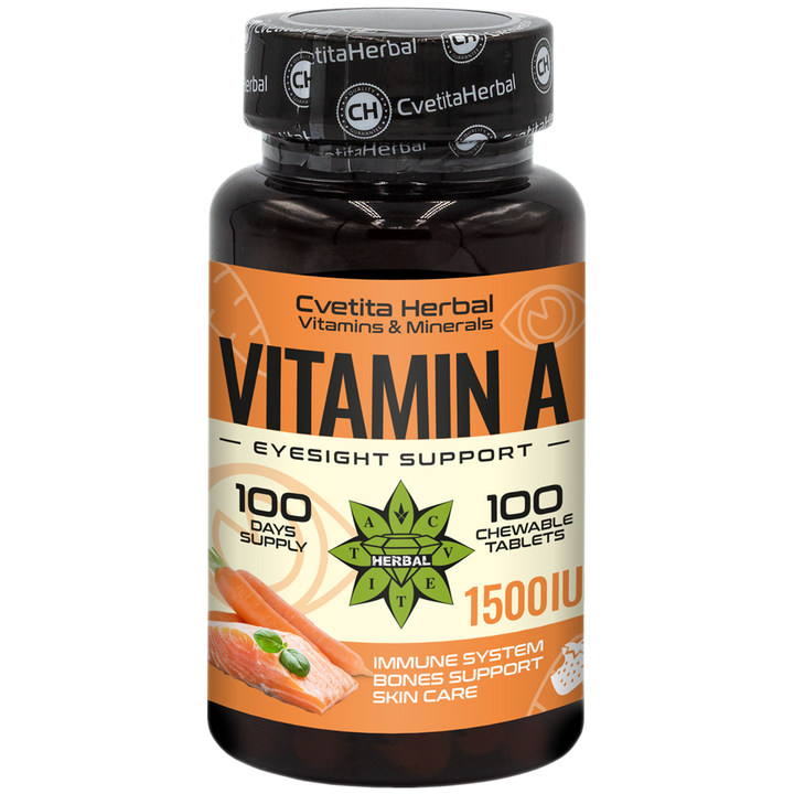 A-vitamin - Rágótabletta (100 tabletta 1500 IU)