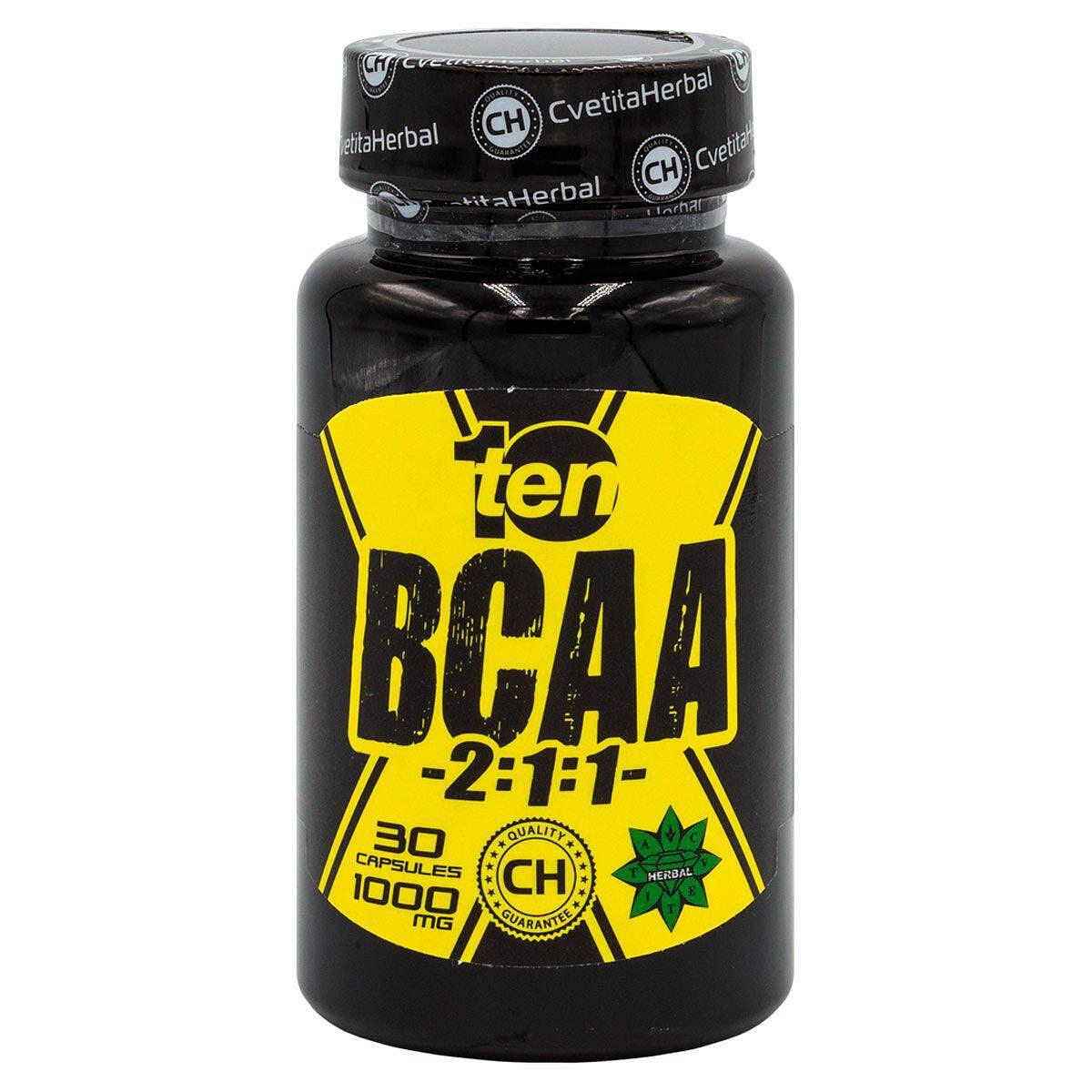 BCAA 2:1:1 - Aminosavak 10/ten (30 kapszula x 1000mg)