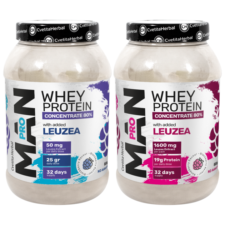 Tejsavó Protein Leuzea és Papaya Enzimekkel - MAN PRO WHEY CONCENTRATE (800 gr)