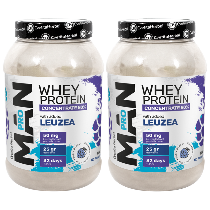 Tejsavó Protein Leuzea és Papaya Enzimekkel - MAN PRO WHEY CONCENTRATE (800 gr)