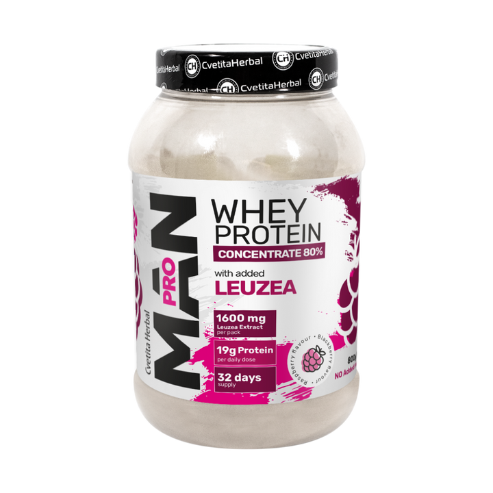 Tejsavó Protein Leuzea és Papaya Enzimekkel - MAN PRO WHEY CONCENTRATE (800 gr)