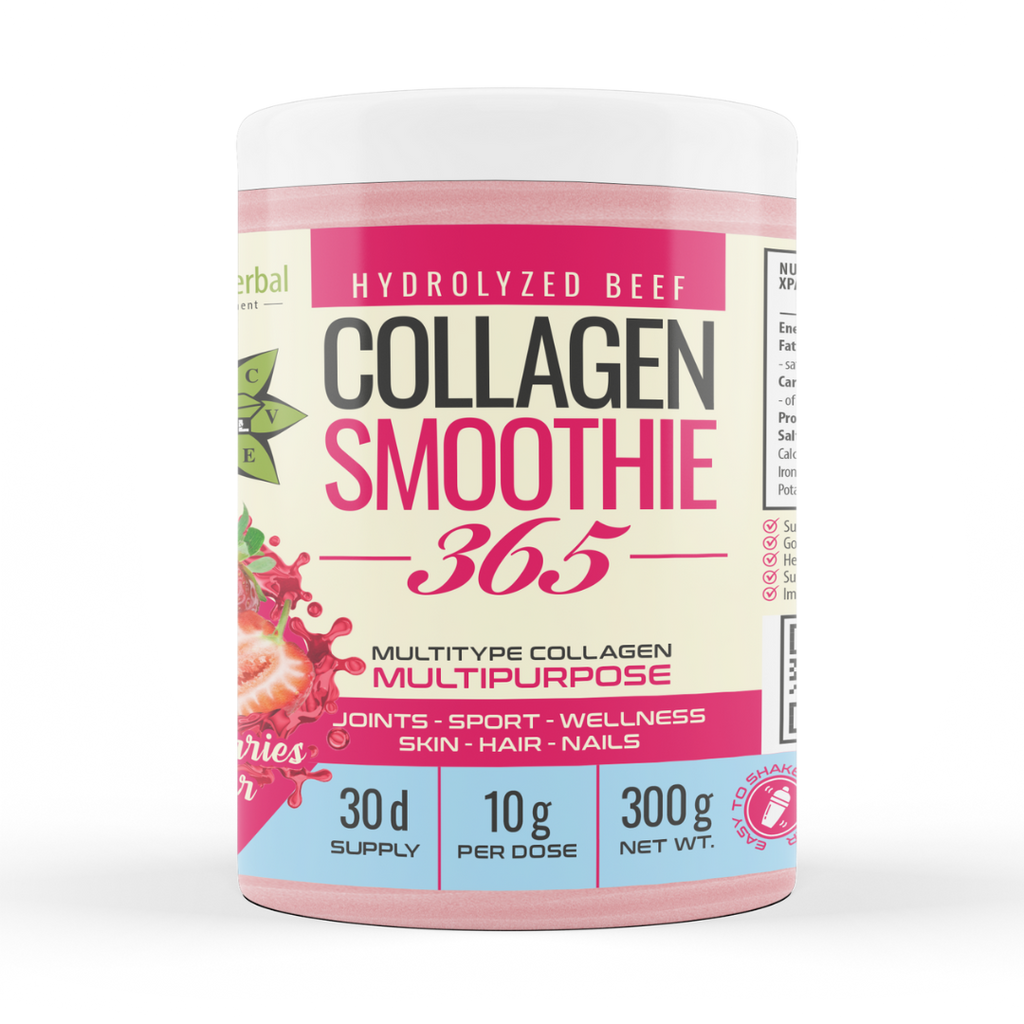 Kollagén Smoothie „Eper" – Collagen Smoothie 365 (300 g)