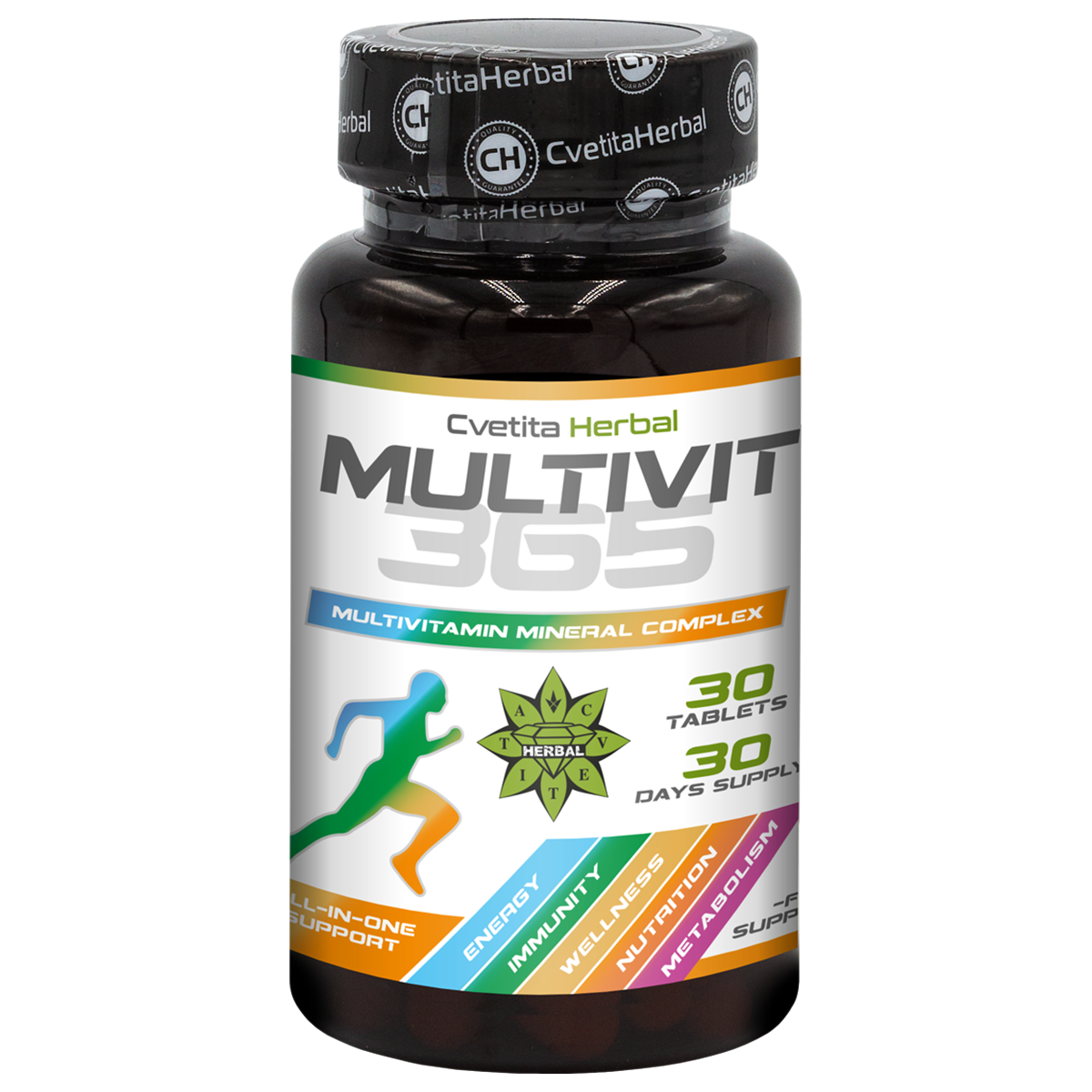 МултиВит 365 - Multivitamin Ásványi Anyag Komplex (30 tabl.)