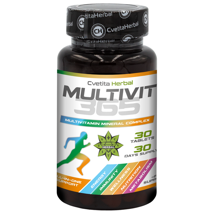 МултиВит 365 - Multivitamin Ásványi Anyag Komplex (30 tabl.)