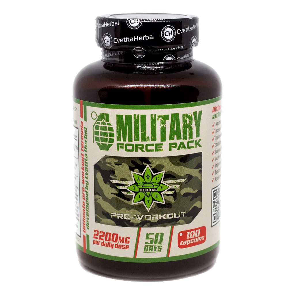 Gyógynövények és Aminosavak - Military Force Pack (100 caps. x 1100 mg)