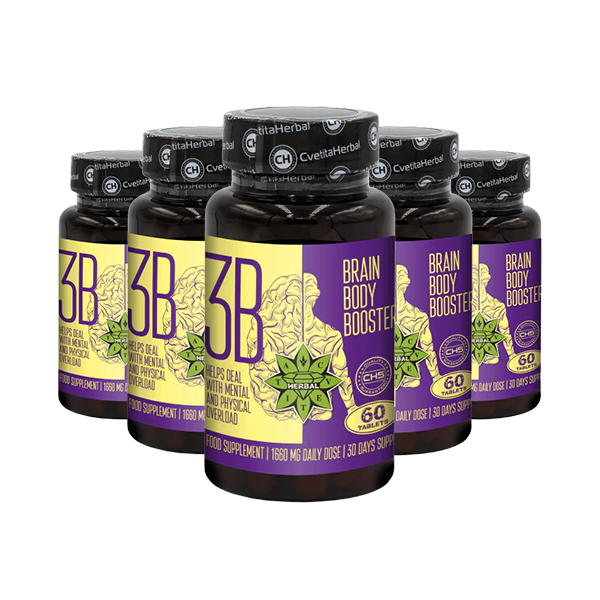 Taurin és Szibériai Ginseng - Brain Body Booster (60 tabletta x 1660 mg)