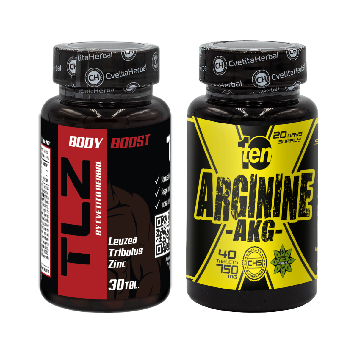 KOMBÓ CSOMAG: TLZ (Tribulus, Leuzea, Cink) + TEN Arginine 40 tabletta