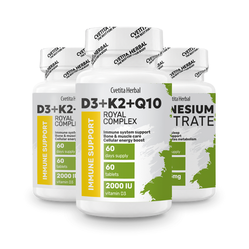 D3 + K2 + Q10 vitamin (60 tabletta)