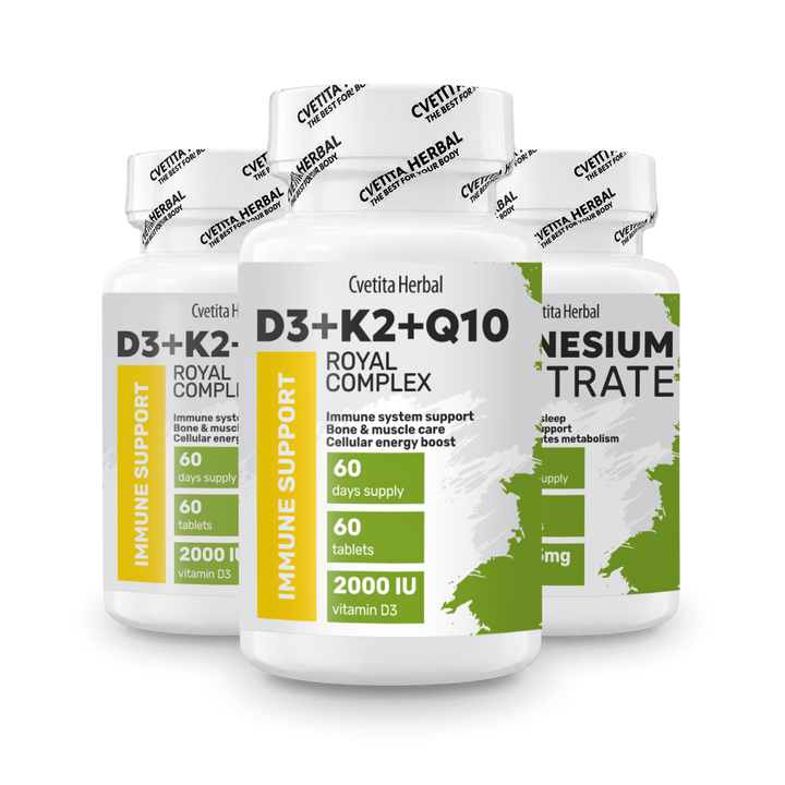 D3 + K2 + Q10 vitamin (60 tabletta)