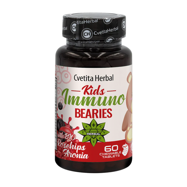 Gyermek Immunstimuláns "Csipkebogyó" - Kids Immuno Bearies (30 tabletta)