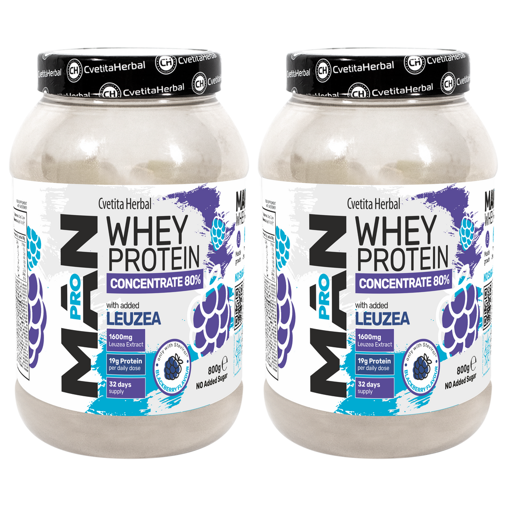 Tejsavó Protein Leuzea és Papaya Enzimekkel - MAN PRO WHEY CONCENTRATE (800 gr)