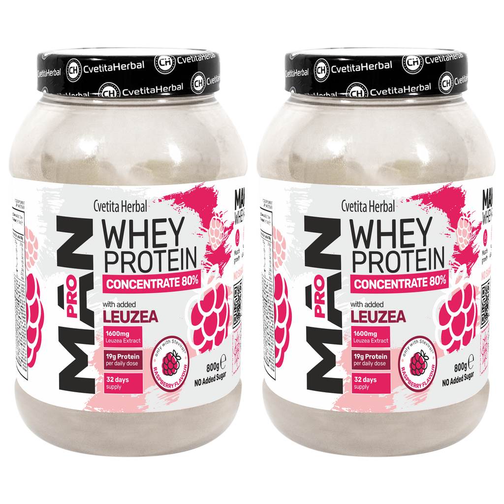 Tejsavó Protein Leuzea és Papaya Enzimekkel - MAN PRO WHEY CONCENTRATE (800 gr)