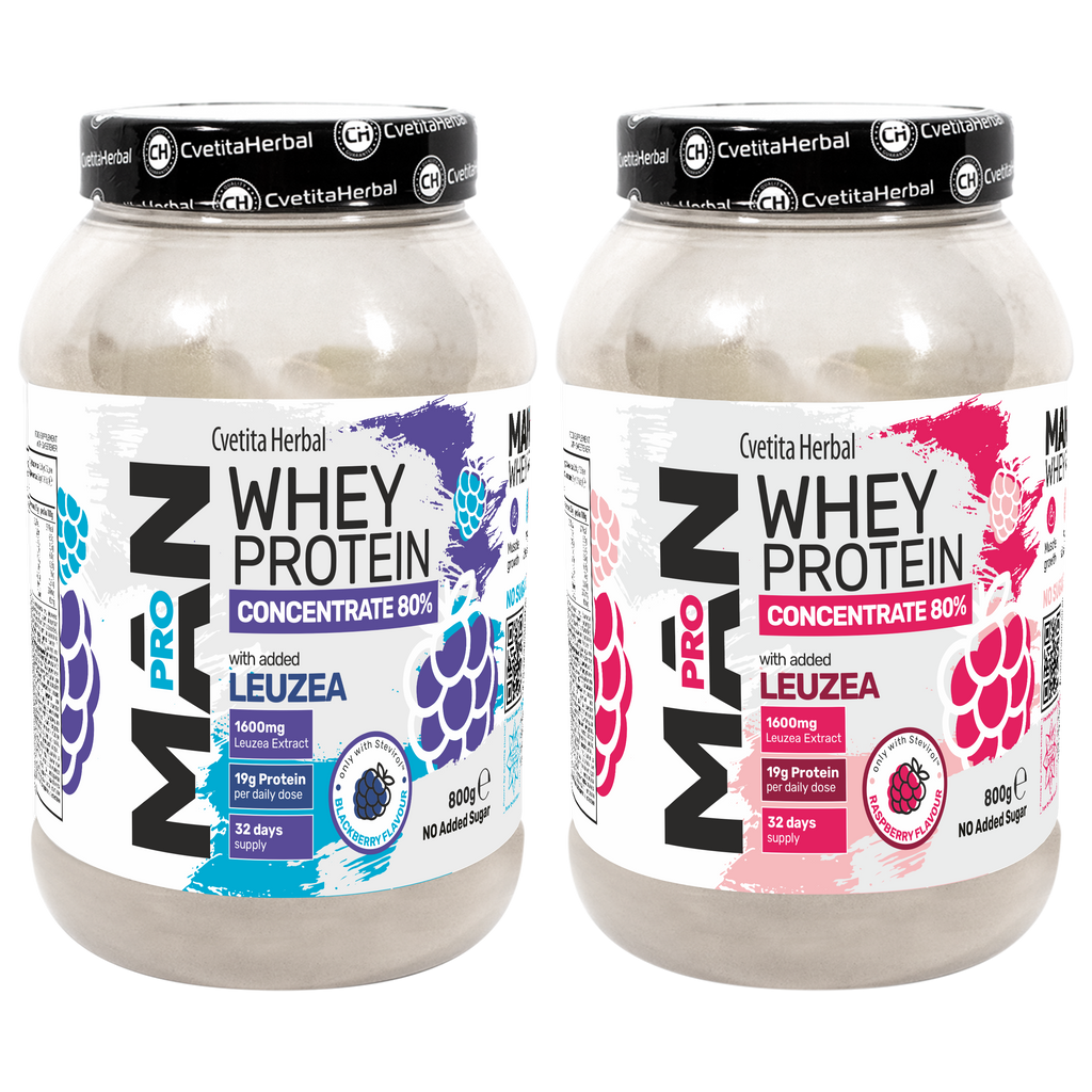 Tejsavó Protein Leuzea és Papaya Enzimekkel - MAN PRO WHEY CONCENTRATE (800 gr)