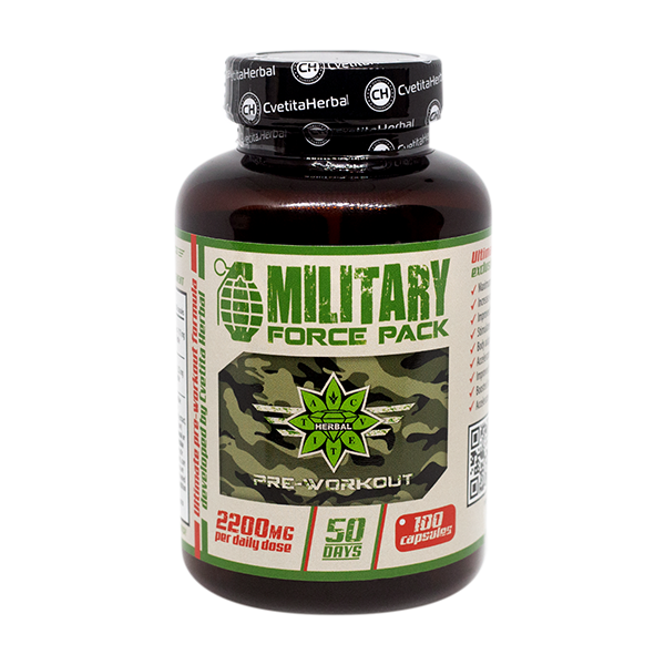 Gyógynövények és Aminosavak - Military Force Pack (100 caps. x 1100 mg)