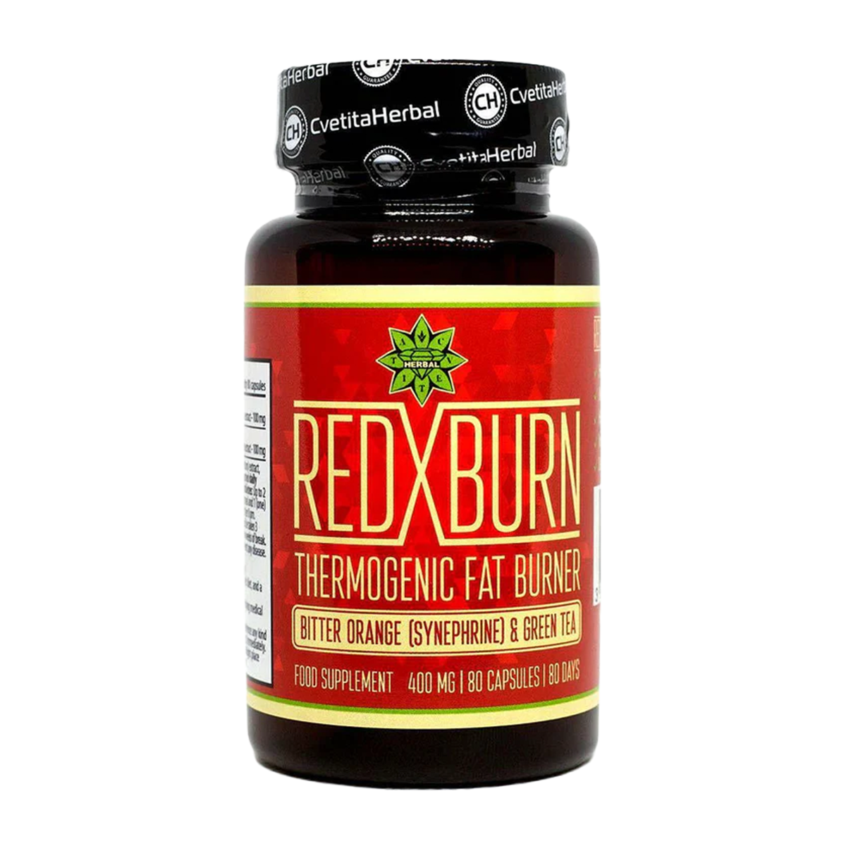 Keserű Narancs és Zöld Tea Kivonat – Red X Burn (80 kapszula × 400 mg)