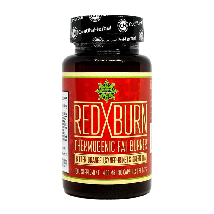 Keserű Narancs és Zöld Tea Kivonat – Red X Burn (80 kapszula × 400 mg)