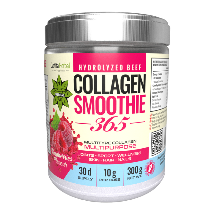 Kollagén Smoothie 365 "Málna" - Collagen Smoothie 365 (300 g)