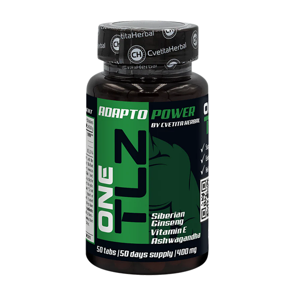TLZ Adapto Power - Szibériai ginzeng, Ashwagandha, E-vitamin (50 tabl.)