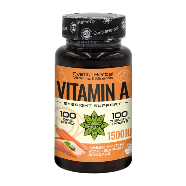 A-vitamin - Rágótabletta (100 tabletta 1500 IU)