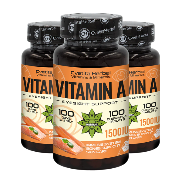 A-vitamin - Rágótabletta (100 tabletta 1500 IU)