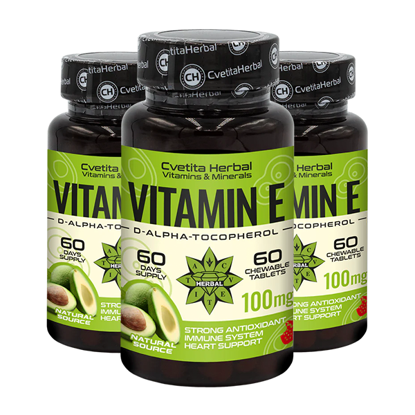 E-vitamin - Rágótabletta (60 tabletta x 100 mg)