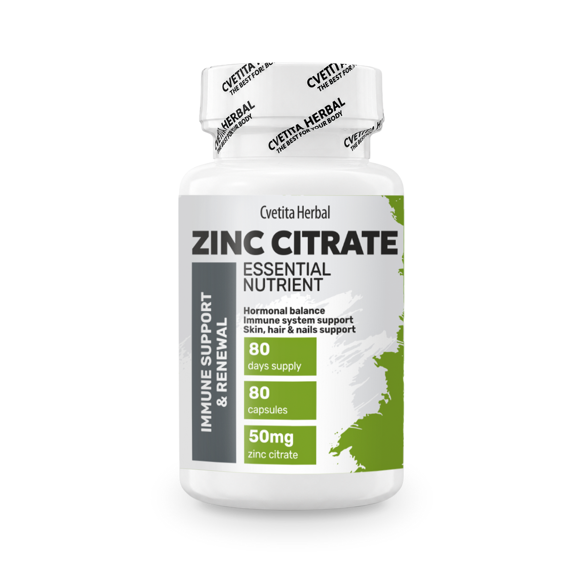 Cink Citrát - Zinc (80 kapszula x 50 mg)