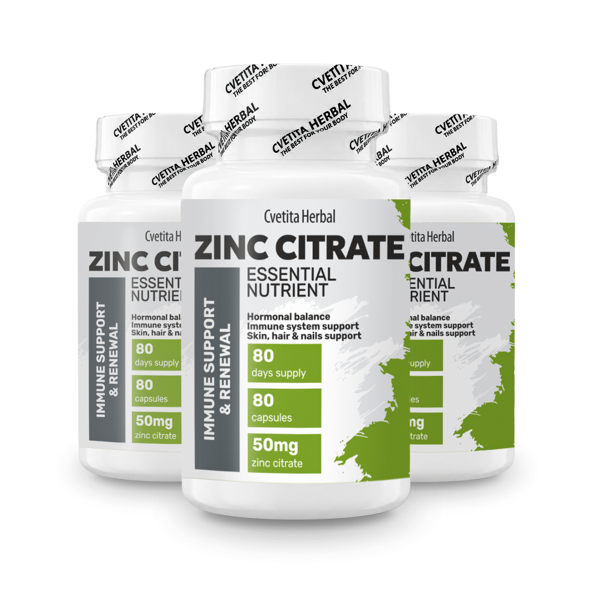 Cink Citrát - Zinc (80 kapszula x 50 mg)