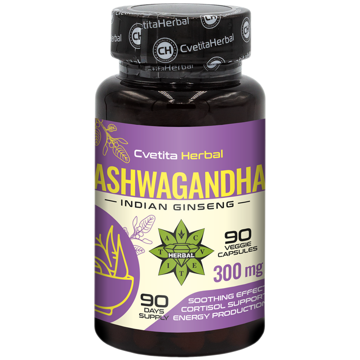 Ashwagandha Kivonat - Növényi (90 kapszula x 300 mg)