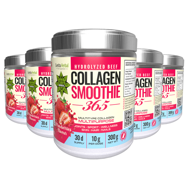 Kollagén Smoothie „Eper" – Collagen Smoothie 365 (300 g)