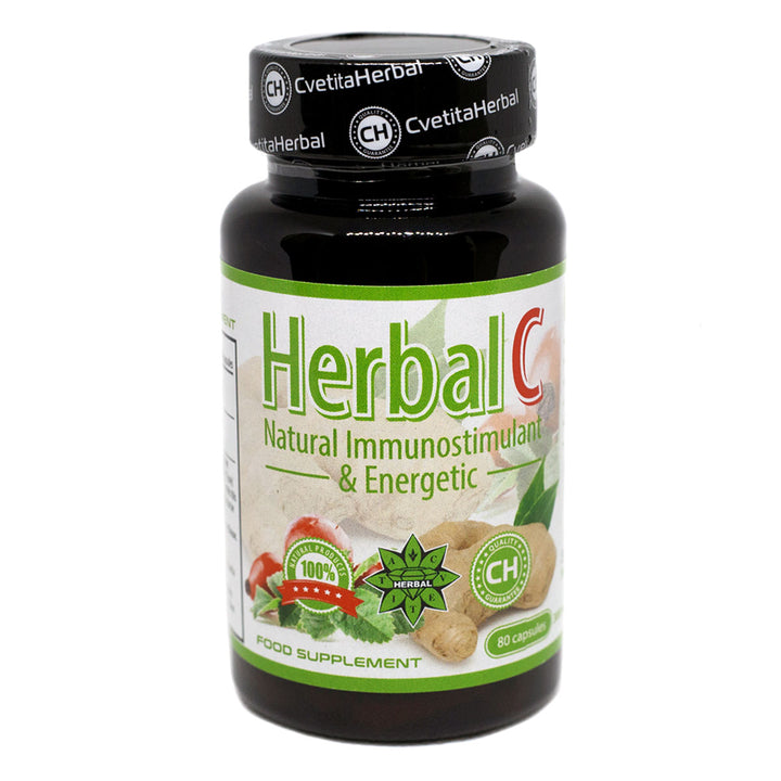 C-vitamin és Gyömbér - Herbal C (80 caps x 300 mg)