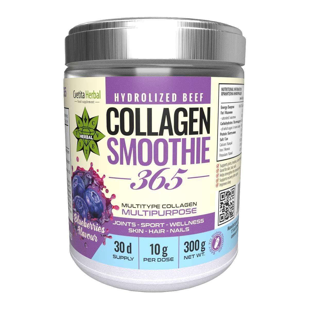 Collagen Smoothie 365 - Kollagén Smoothie 365 AJÁNDÉK Mentolkrémmel Hűsítő Ízületi Gél