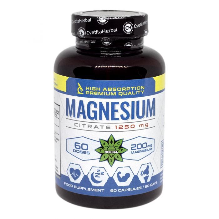 Magnézium-citrát (60 kapszula x 1250 mg)