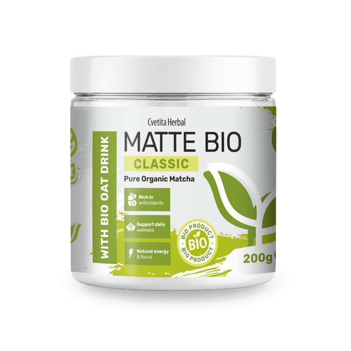 Matte Bio Classic - bio matcha por 200 g a Cvetita Herbaltól