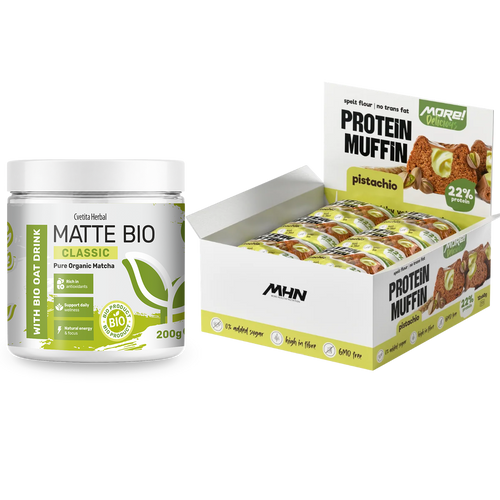 Matte Bio Classic és MHN pisztáciás fehérjemuffin - kombó csomag