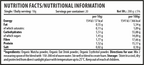 MATTE BIO STRONG - Nutrition facts / Nutritional information