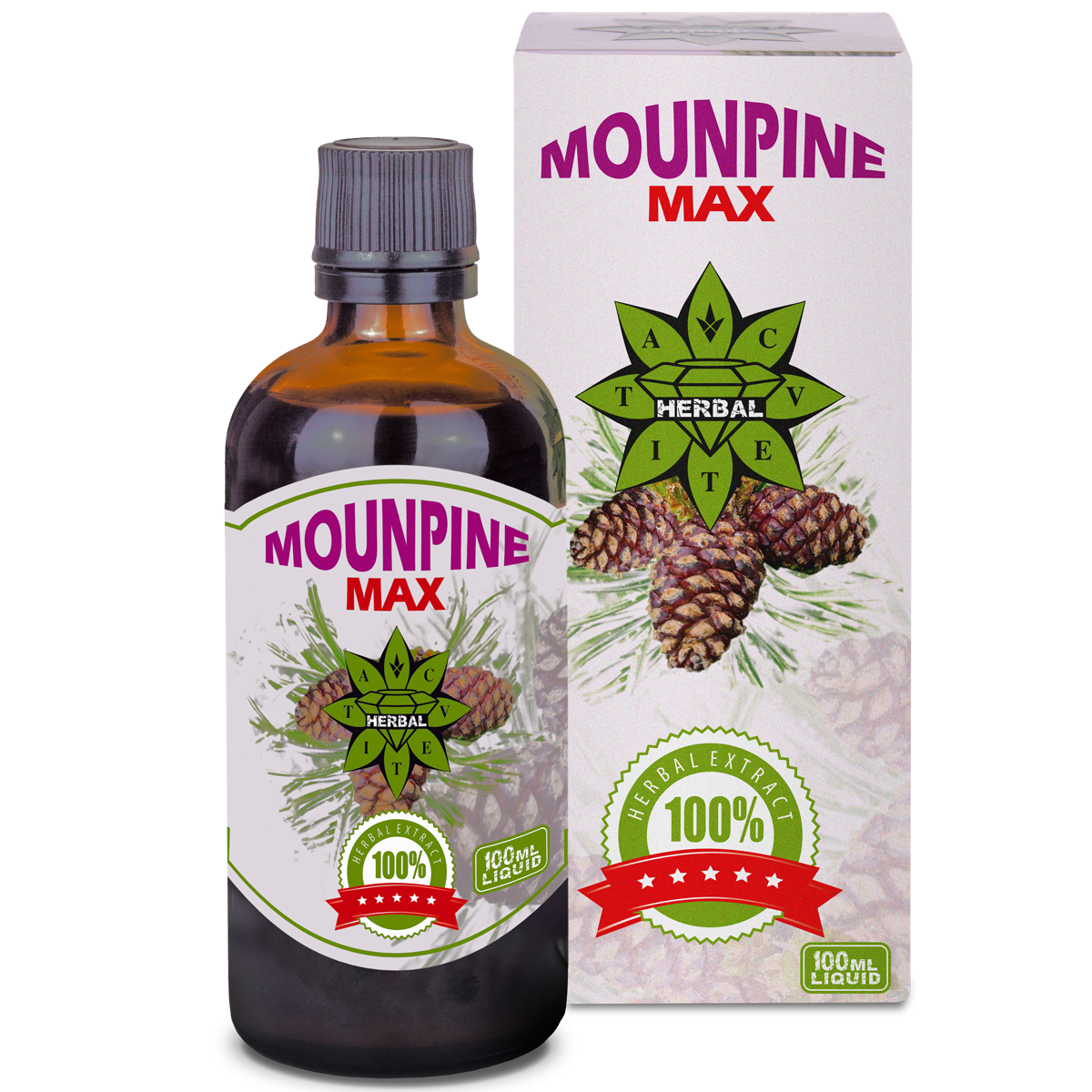Bolgár alpesi törpefenyő toboz kivonat - Pinugenil – Mounpine Max (100 ml)