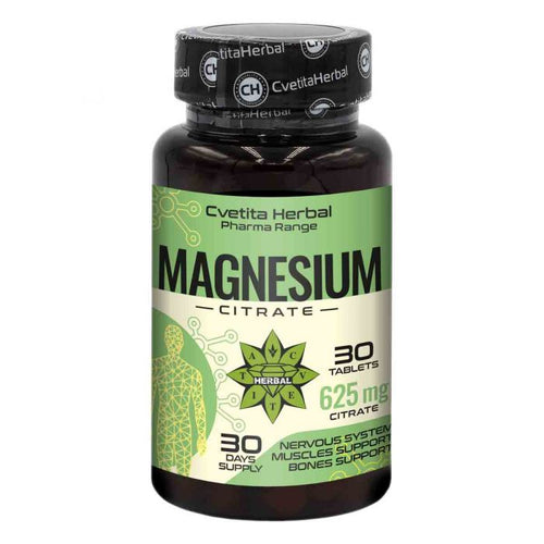 Magnézium-citrát 625mg - Magnesium Citrate - 30 tabletta