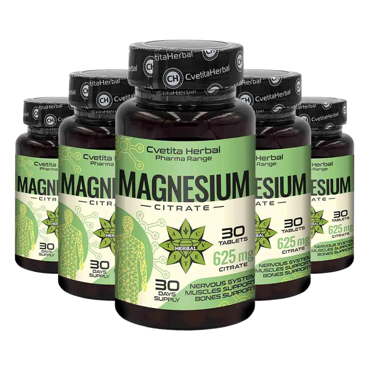 Magnézium-citrát 625mg - Magnesium Citrate - 30 tabletta