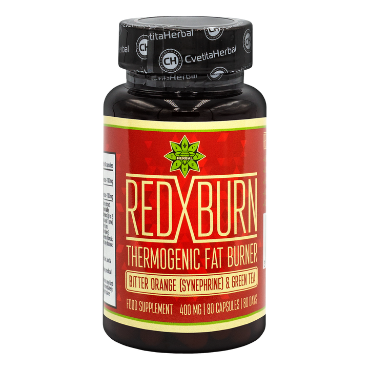 Keserű Narancs és Zöld Tea Kivonat – Red X Burn (80 kapszula × 400 mg)