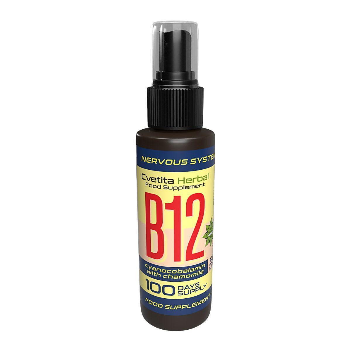 B12-vitamin spray legyezőfű kivonattal (30 ml)