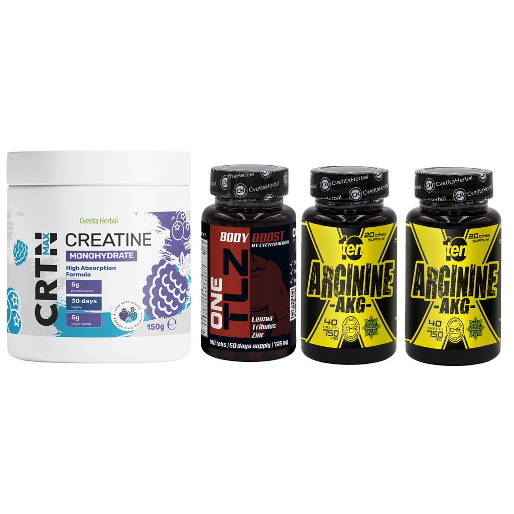 ╨Ъ╨Ю╨Ь╨С╨Ю ╨Я╨Р╨Ъ╨Х╨в: TLZ + ARGININE + CRTN MAX