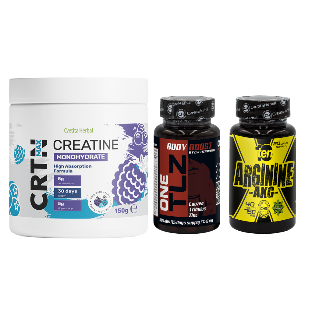 ╨Ъ╨Ю╨Ь╨С╨Ю ╨Я╨Р╨Ъ╨Х╨в: TLZ + ARGININE + CRTN MAX
