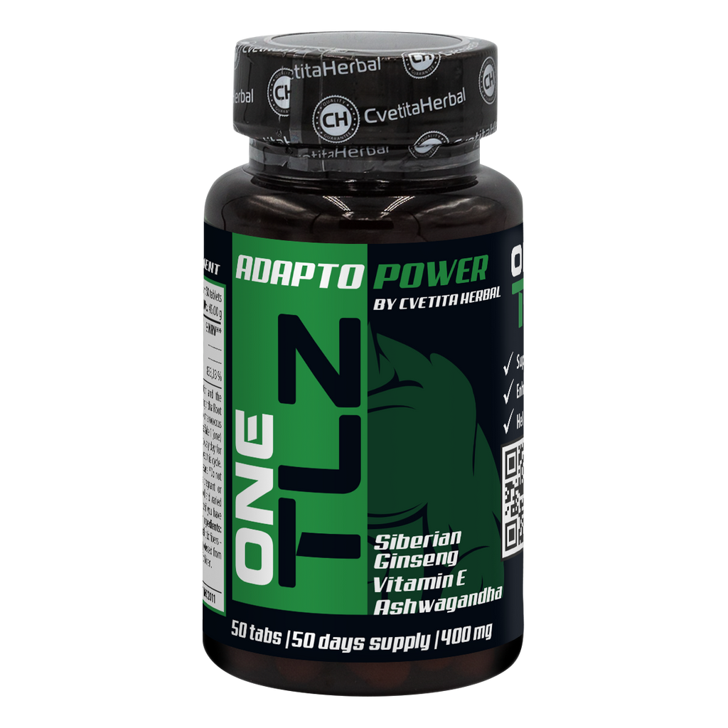 TLZ Adapto Power - Szibériai ginzeng, Ashwagandha, E-vitamin (50 tabl.)