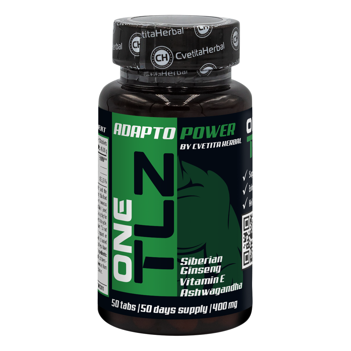 TLZ Adapto Power - Szibériai ginzeng, Ashwagandha, E-vitamin (50 tabl.)