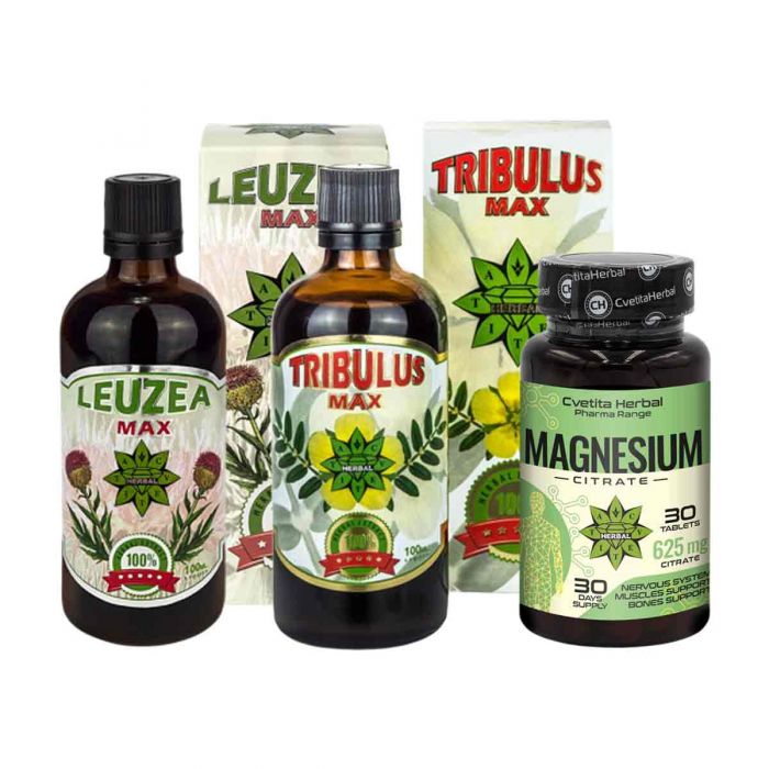 KOMBÓ CSOMAG: Levzea Max + Tribulus Max + Magnézium (30 tabl.)